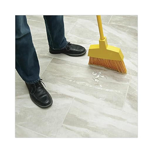 Boardwalk BWKBRMAXIL Corn/Fiber Angled-Head Lobby Brooms, 42", Yellow (Case of 12)