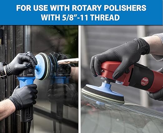 GLASS POLISH 5” (125mm) PRO Glass Scratch Removal Kit for Professional Glass Polishing, Removes Scratches, Graffiti, Water Damage, and Acid Etching, Restores Original Condition - GP25022