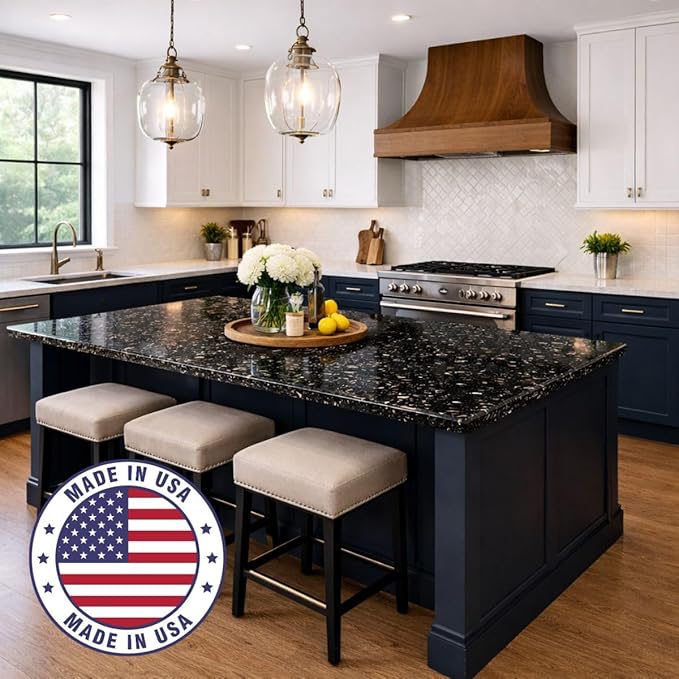 Giani Granite Countertop Paint Kit 2.0-100% Acrylic (Bombay Black)