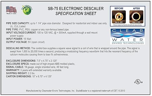Scale Blaster SB-75 Water Conditioning System RT