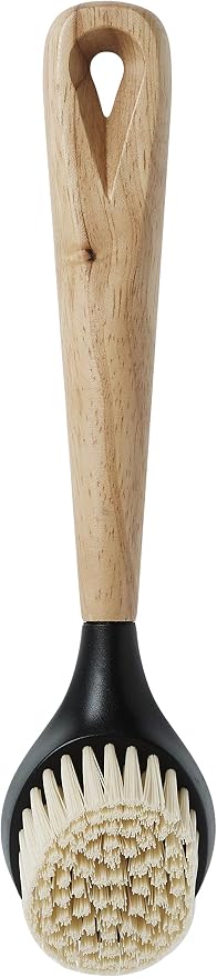 Lodge ACM10R41 Scrubbing pad, One, Red & SCRBRSH Scrub Brush, 10-Inch