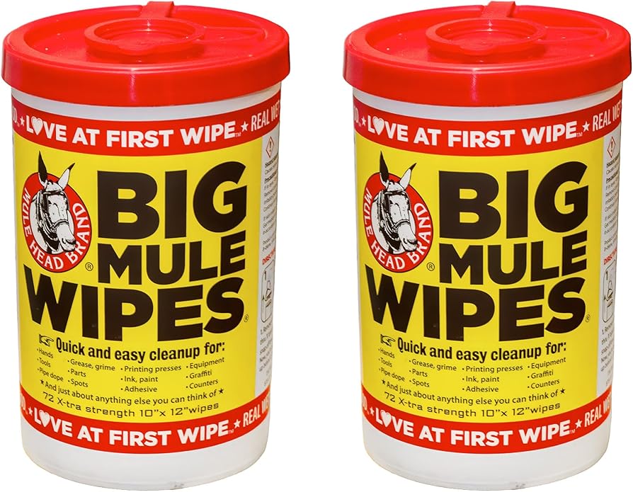 XL Heavy-Duty Cleaning Wipes – All-Purpose Wipes for Garage, Grease, Ink, Paint & More – Home Cleaning, Car Interiors, Indoor and Outdoor Surfaces