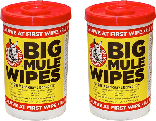 XL Heavy-Duty Cleaning Wipes – All-Purpose Wipes for Garage, Grease, Ink, Paint & More – Home Cleaning, Car Interiors, Indoor and Outdoor Surfaces