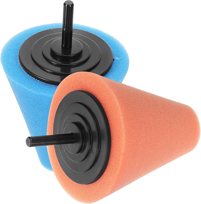 4pcs Polishing Sponge Pads Buffers for Car Wheel Detailing Buffing Discs for Drill Attachment for Automotive Polishing and Cleaning