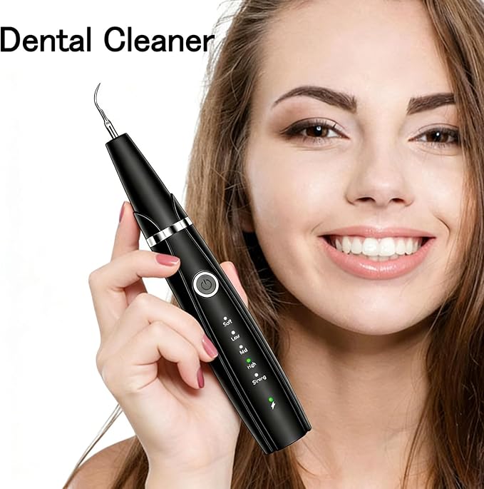 Sonic Electric Toothbrush, Dental Cleaner with LED Light, 5 Modes Teeth Cleaning Tool, 3 Replaceable Heads for Home & Travel, IPX6 Waterproof