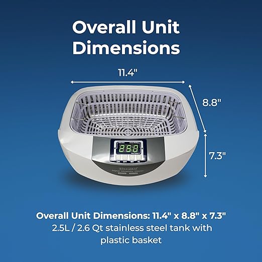 iSonic P4820 Ultrasonic Cleaner – Deep Cleaning for CPAP Masks, Hoses & Sleep Apnea Accessories (Small)