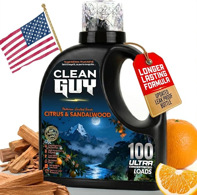 Laundry Detergent | Citrus & Sandalwood Scent, Energizing Freshness, Deep Clean Technology, Soft & Fresh Clothes - Citrus & Sandalwood (100 Loads)