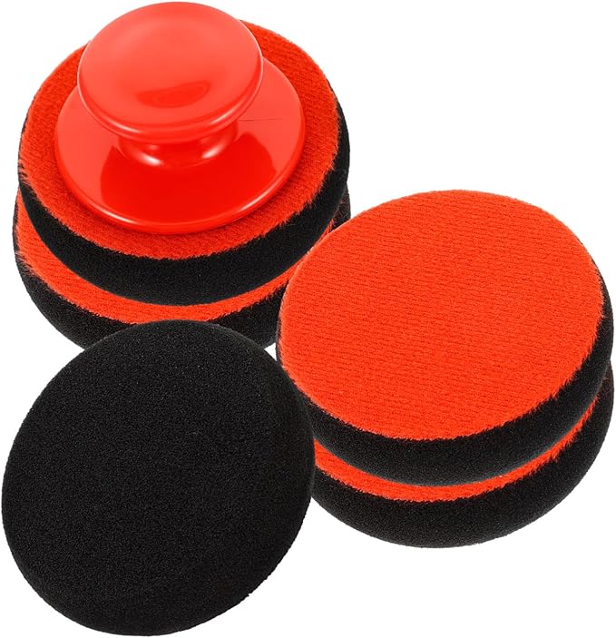Mobestech 2sets Car Wax Applicator Pads Pads for Car Polishing Sponge Cleaning Kit Multi-Purpose Sponges