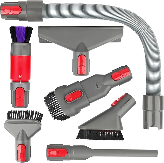 Attachment Kit for Dyson Gen5 V15 V15s V12 V11 V10 V9 V7 V8 Detect Cyclone Torque Drive Absolute Animal Cordless Vacuum Cleaner,Home and Car Cleaning Brush Acccessories