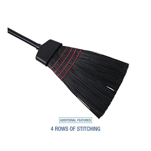 Boardwalk BWK916P Maid Broom, Plastic Bristles, Wood Handle, 54" Long (Case of 12)