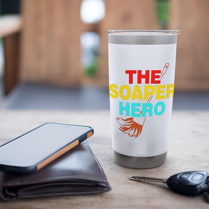 The Soaper Hero Cleaning Stainless Steel Insulated Tumbler