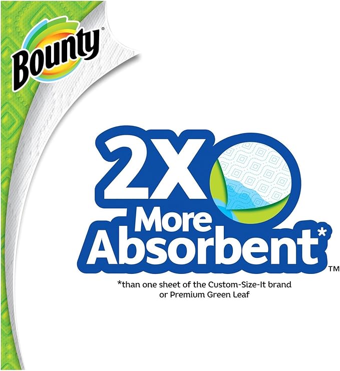 Bounty Select-a-Size Paper Towels, White, 12 Rolls (Pack of 1)