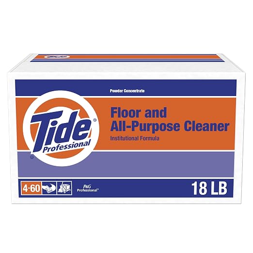 P&G PROFESSIONAL Tide PRO Floor and All-Purpose Cleaner, Bulk Multi Surface Cleaning Powder for Commercial Grease and Dirt, 18 lb