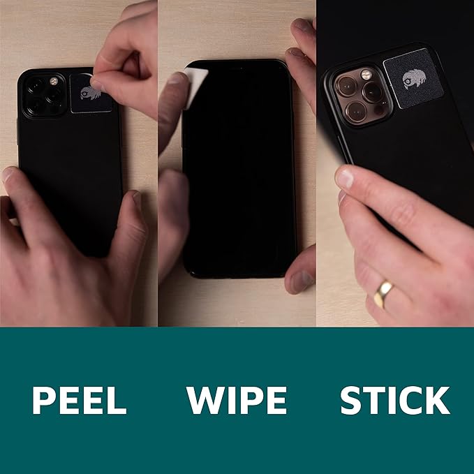 KUVRD Waterbear - Universal Screen Cleaners - Teeny Tiny Cleaning Tools for Your Lenses & Screens - 4-Pack - (4-Pad Sets)