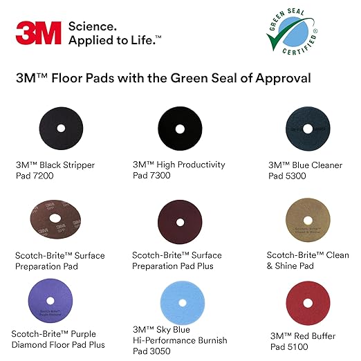 3M High Productivity Pad 7300, 23 in, 5/Case