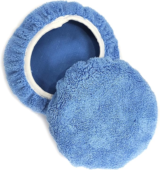 10Pcs Car Polishing Bonnet Buffing Pad Microfiber Woollen Buffing Pad for 9 to 10 inch car Polisher Wax Wash Buffer