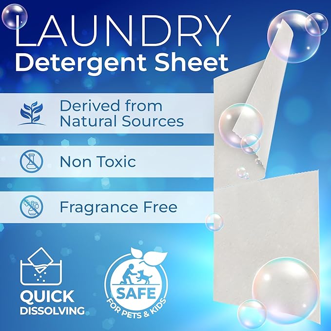 Gull Living Detergent Bundle Pack Laundry Detergent Sheets + Dishwasher Detergent Sheets