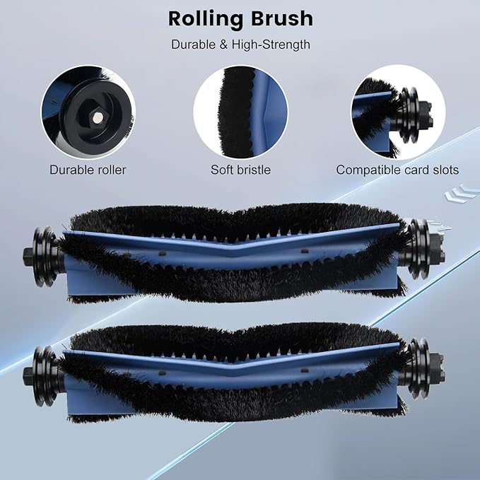 Pure Realm 26 Pack Replacement Accessories Compatible with eufy Robot Vacuum C10，2 Mainbrush 4 Filter 6 Dust Bag 6 Sidebrush 1Cleaning Brush 1Screwdriver,6Scented Stick