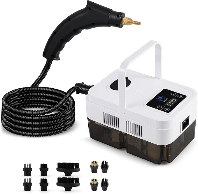 Timing Steam Cleaner, Extra 2 Nylon Brush, 2 Brass Brush