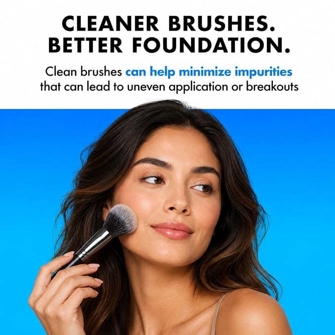 Graftobian Brush Cleaner Solution | Professional Cleanser for Makeup Brushes | Quick-Drying Cleanser for Waterproof Makeup Brushes Removes Cream, Powder & Waterproof Makeup Made in USA 2oz