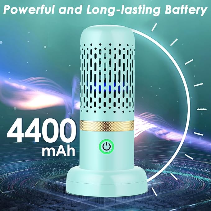 Cudinham Fruit and Vegetable Purifier Cleaner Washing Machine Upgraded Capsule Shape Disinfection OH-ion Purification Technology for Cleaning Veggie Grains Rice Meat Seafood, Blue Turquoise