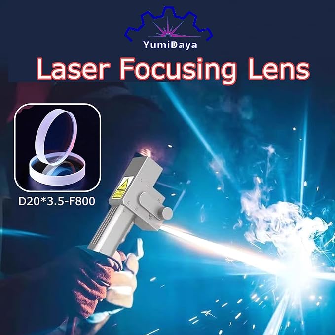 Laser Welding Lens Dia.20mm Focusing Lens,SUP22C,F150mm CT3.5,Cleaning Machine D20F800 Focus Lenses for Hand-held Welding Head (D20*3.5-F800)