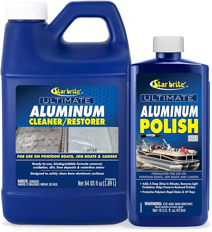STAR BRITE Ultimate Aluminum Cleaner & Restorer + Aluminum Polish