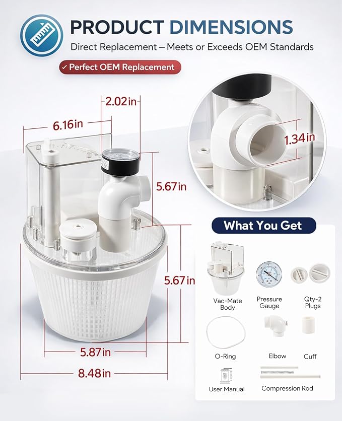 R211100 Vac-Mate Pool Cleaner Dispenser Box, Fit for Pentair Multi-Function Vacuum Skimmer Attachment,