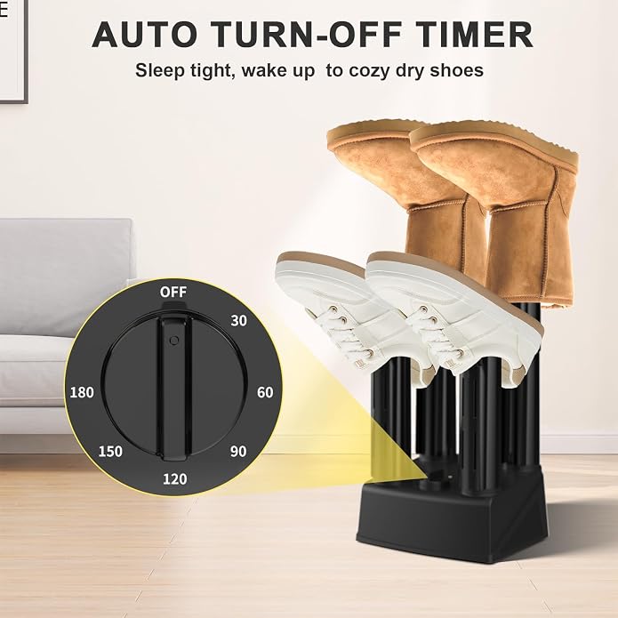 Boot Dryers Shoe Dryer: Boot Warmer and Deodorizer with Fan, Boot Dryer for Work Boots with Timer, Shoe Dryers for Sneakers