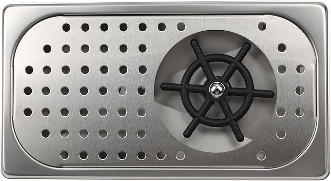 Pitcher Washer, Espresso Washer, Drainage and Drip Tray Stainless Steel Bar Glass Washer is The Sink, and The Cup Spray Washer is The Home Kitchen Hotel Cafe Restaurant (Silvery)