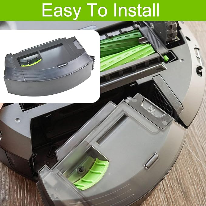 Replacement Dust bin Dustbin Box Module Compatible with iRobot Roomba Robot Vacuum i3 i3+ i4 i4+ i6 i6+ i7 i7+ i8 i8+ E5 E6 E7 J7 with Automatic Dirt Disposal Vacuum Cleaners