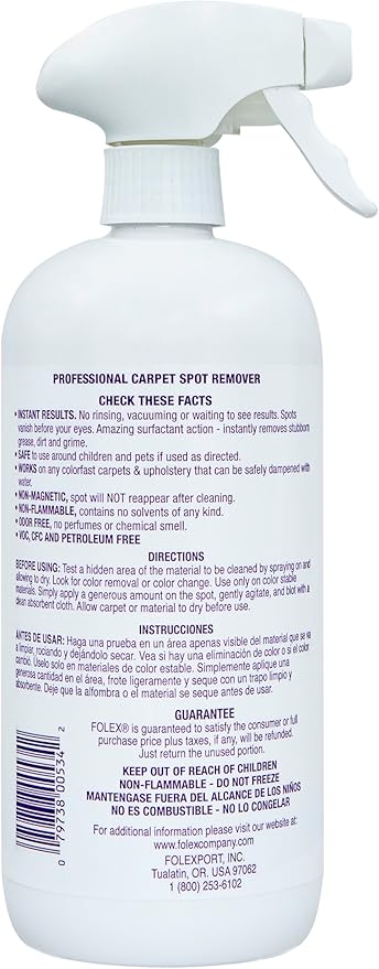 FOLEX Professional Carpet Spot Remover, 34oz