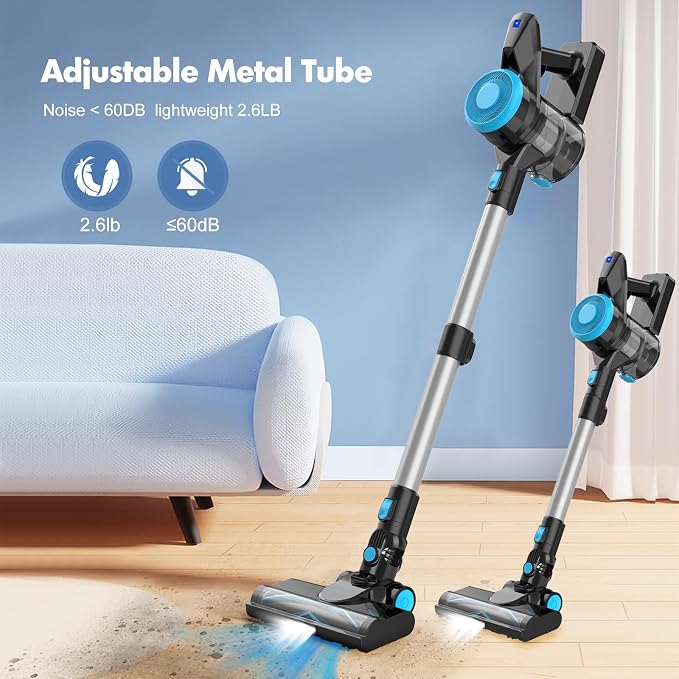 HAUSMEISTER Voltvac Lite Cordless Vacuum Cleaner for Home Pet Hair, Portable Handheld Rechargeable Vacuum (Black)