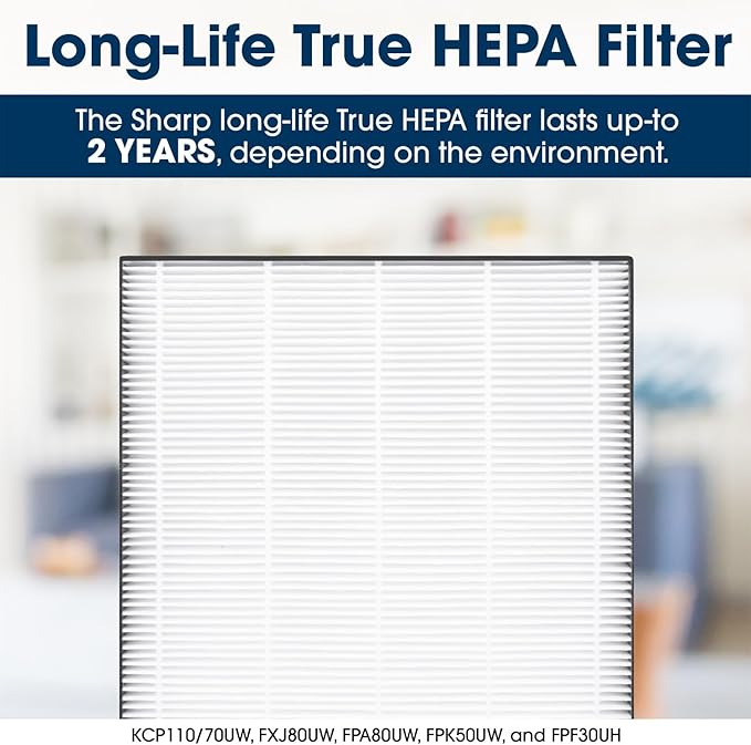 Sharp FZ-K50HFU True HEPA Filter for FPK50UW, 2 Year