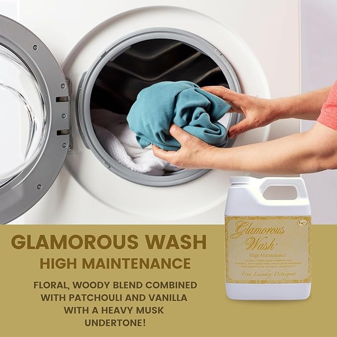 Tyler Candle Company Laundry Detergent - High Maintenance 64 Fl oz/with Dryer Sachet Single Pouch xL