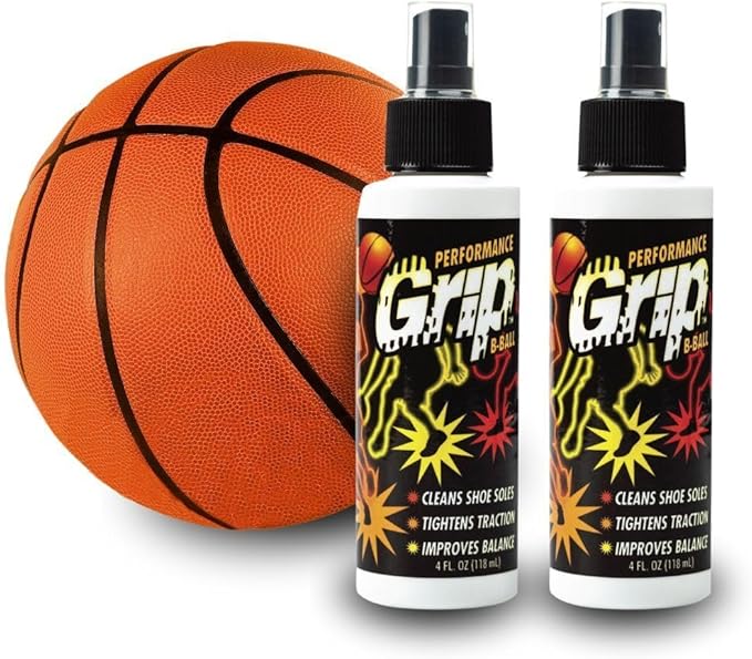 Performance Grip Basketball Shoe Spray 8 Oz – Grip Spray for Basketball Shoes Bottom – Non-Sticky Mist that Rejuvenates Soles & Boosts Traction