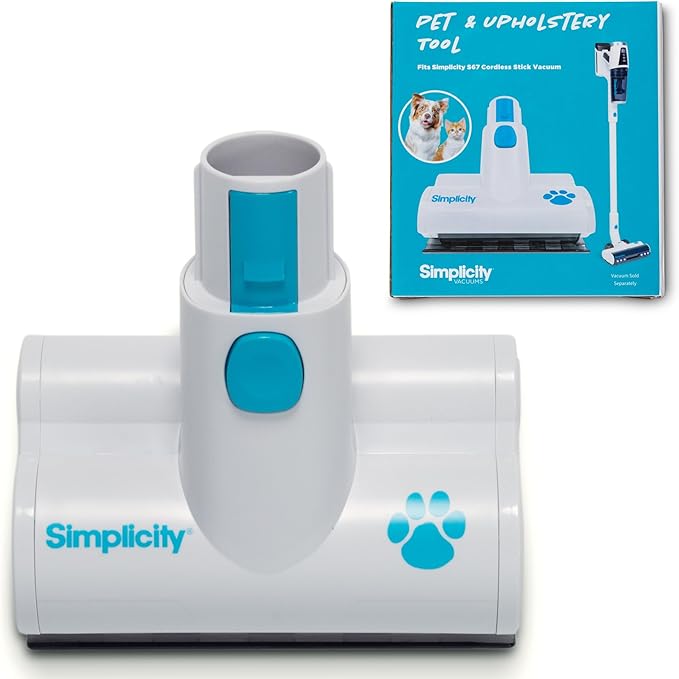 Pet and Upholstery Tool S67TURBO, Motorized Accessory Only for the S67 Cordless Stick and Hand Vacuum, Ideal for Cleaning Pets Hair, Stairs, Furniture, Cars, and More