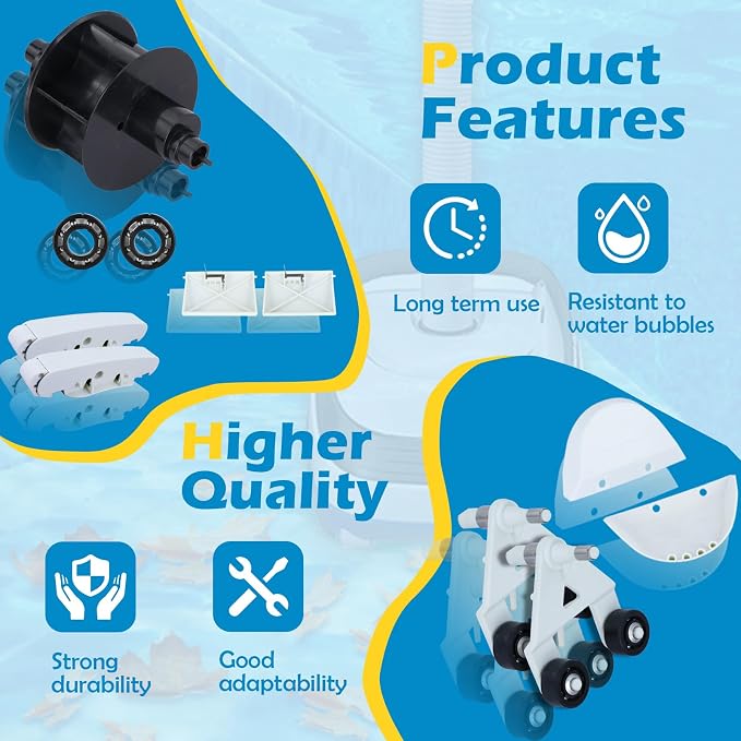 Kefly AXV417WHP Pool Cleaner Pod Swing Kit & AXV621DAT Pool Vac A-Frame/Turbine Kit Compatible with Hayward Navigator Arneson Pool Vac Plus Pool Vac Ultra Pool Cleaners