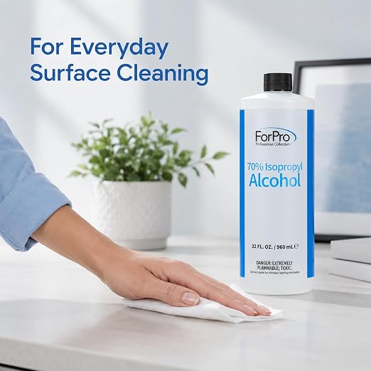 ForPro 70% Isopropyl Alcohol (IPA), 32 Fl Oz (960 ml) – Pure & Unadulterated Concentrated Alcohol