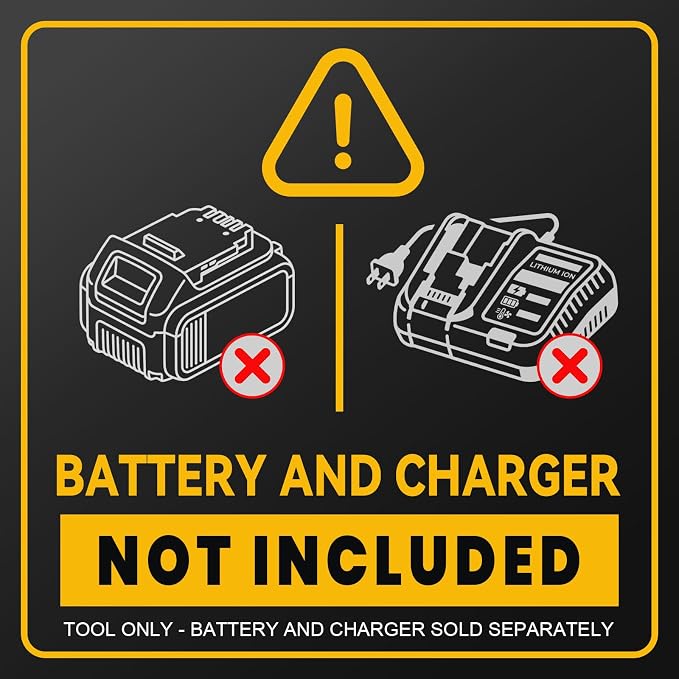 Ecarke 1200PSI Cordless Portable Washer Compatible with DeWalt 20V Batteries, 6-in-1 Nozzle Foam Cannon for Car Floor (Tool Only, No Battery Included)