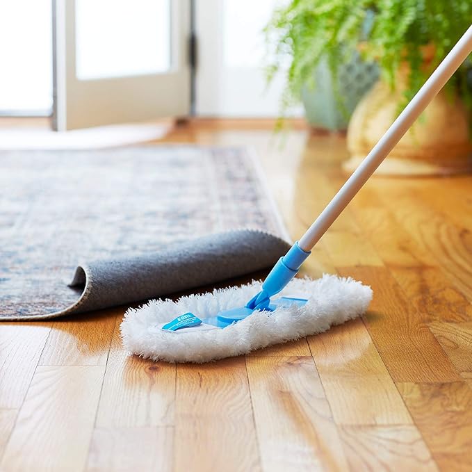 E-Cloth Flexi-Edge Floor & Wall Duster Head - Reusable Microfiber Dust Mop Replacement for Floor Cleaning, Traps Dust, Pet Hair & Debris, Washable, Hardwood, Tile, Wood, & Laminate - 1 Pack