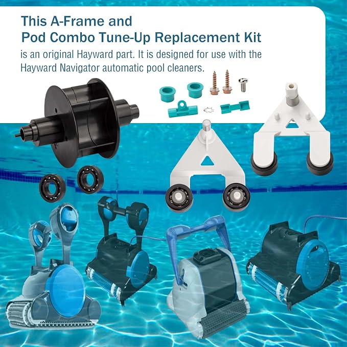 AXV621DAT Universal Pool Vac A-Frame Turbine Rebuild Kit for Hayward Aquabug Navigator Ultra Pro Wanda The Whale Diver Dave Poolvac XL Pool Vac Classic Kit, Replaces# AXV036BP, AXV601CAT, AXV601DAT