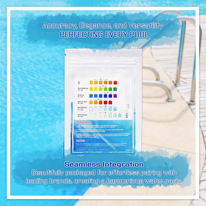 Sirona 82136 Spa pH Balance +, 3 LBS – Includes My Garden Pool 20 Ct. Test Strips & Scum Sponge – Stabilizes pH for Balanced, Clear Spa Water