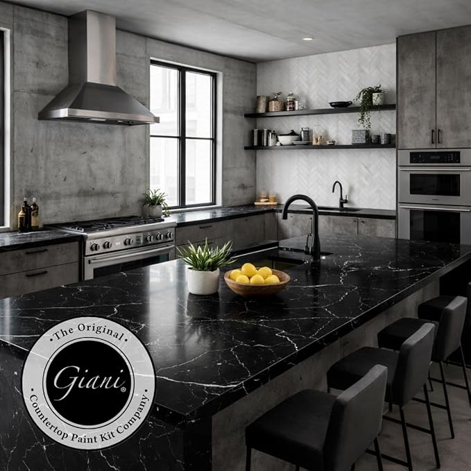 Giani Marble Easy Epoxy Countertop Paint Kit (Belgotta Black)