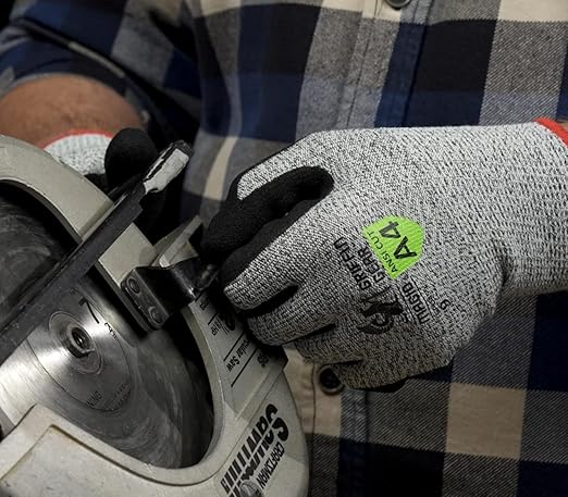 MAGID Griffin Gear ANSI A4 Liquid Repellent Nitrile Work Gloves, 1 Pair, Size 7/Small, GPD455
