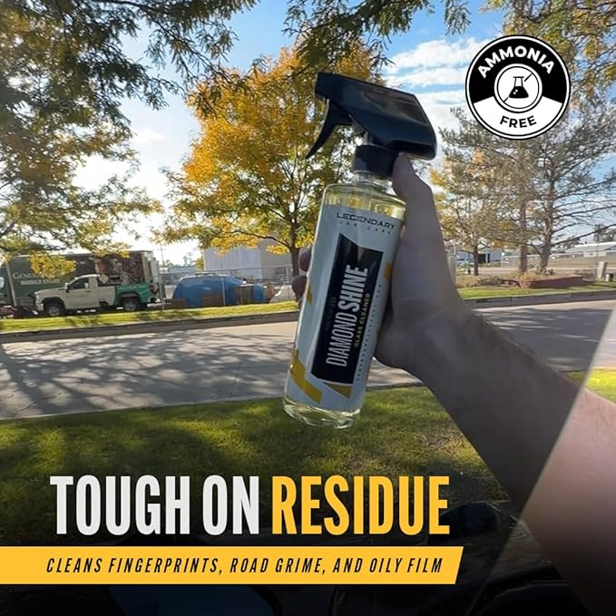 Legendary Glass Cleaner 16oz - Auto Window Cleaner Spray for Car Windows & Windshield - No Streaks, Ammonia-Free, Tint Safe - Interior/Exterior Use