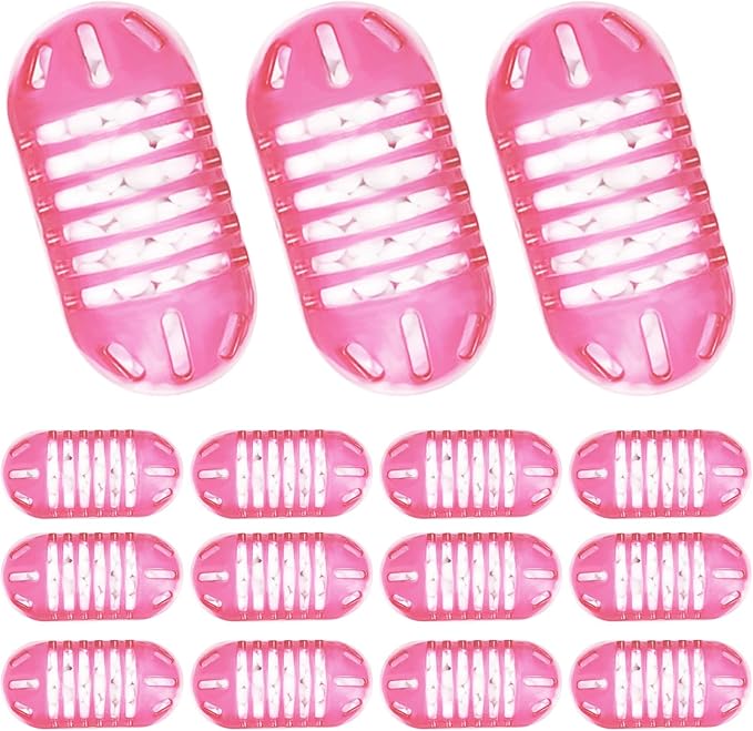 15 Pack Universal Humidifier Cleaner, Demineralization Cartridge for Humidifier Compatible with All Humidifiers and Fish Tanks Cleaning Ball, Purifies Water, Reduce Scale and White Dust, Pink