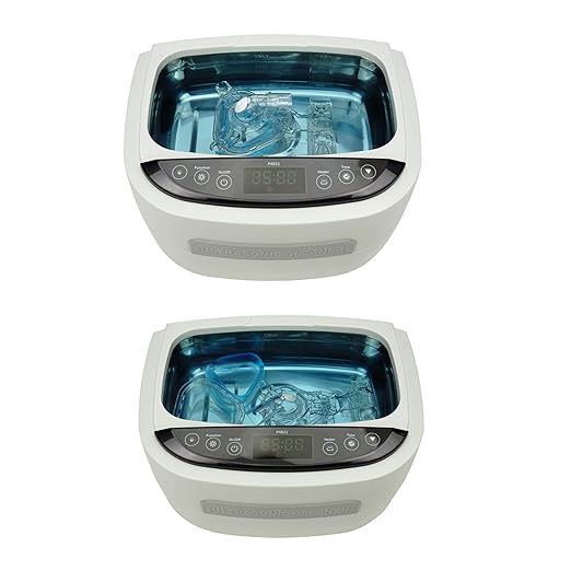 iSonic Ultrasonic CPAP Deep Cleaner (Small) P4821-CPAP, 2.6Qt/2.5L, 110V for North America, with SS. Weight Bracket, Cleaning Tablet, Beige