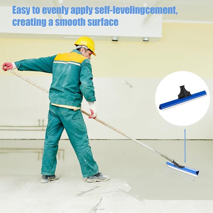 4 Pack 16 Inches Epoxy Floor Squeegees Notched Squeegee for Self Leveling Cement Urethane Epoxy Floor Tools