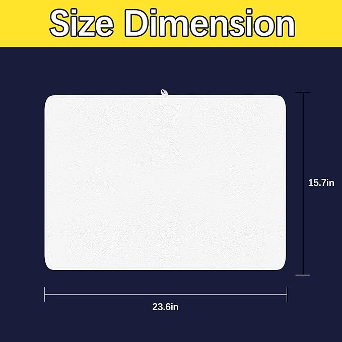 LIZOIDZSM 4 Pcs Sublimation Towels Blank,16 x 24 Inch Sublimation Hand Towels,DIY Microfiber Sublimation Kitchen Towels Dish Towel,Sublimation Tea Towel Blanks